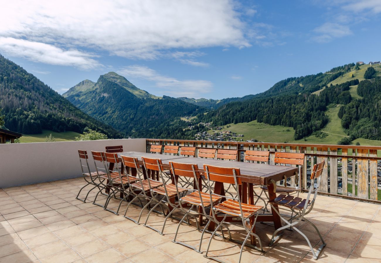 Superbe terrasse chalet à louer Les 4 Vents Morzine-Avoriaz