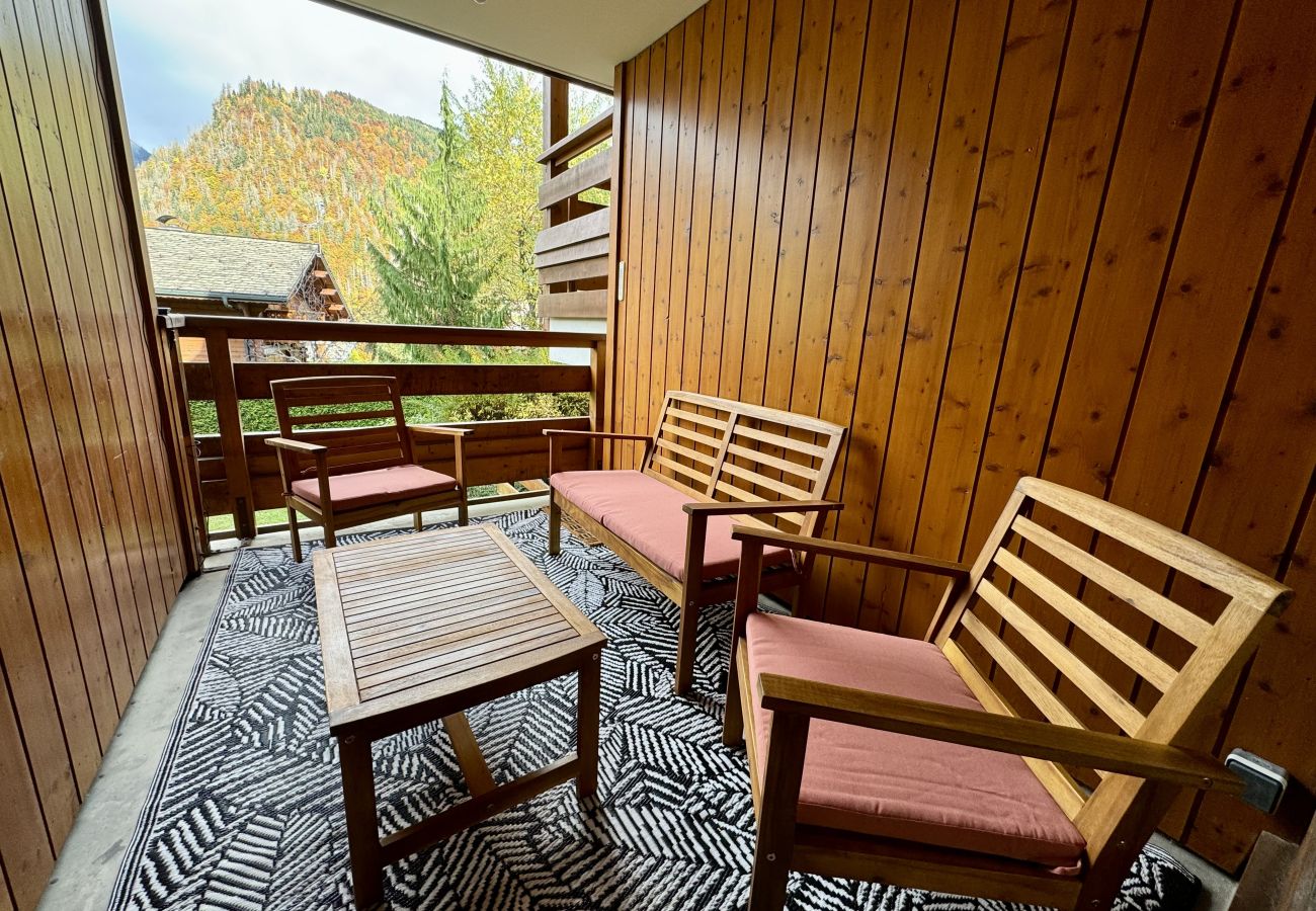 Appartement à Morzine - Snow & Sun, Morzine, terrasse, 2/4 personnes